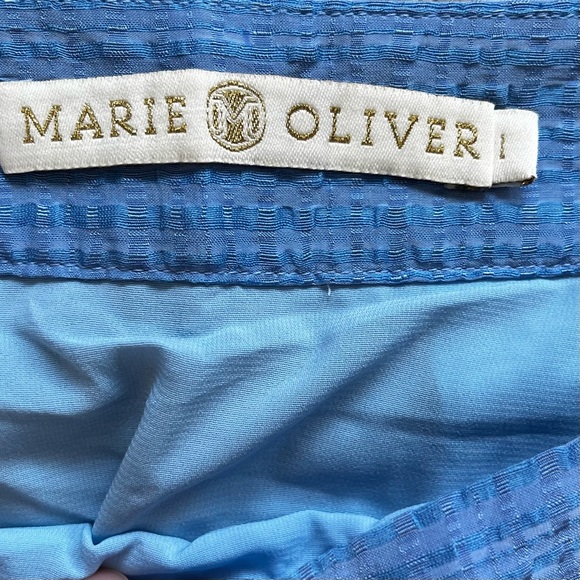 MARIE OLIVER SQUARE NECK PUFF SLEEVE LINED DRESS PRETTY FEMININE TRENDY DAINTY - Picture 4 of 10